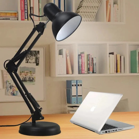 Adjustable Metal Study Desk Lamp (Bulb Not Included)