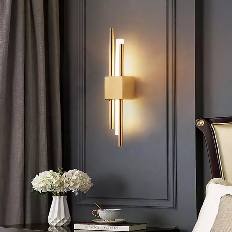Nordic Triple-Bar Architectural LED Wall Light