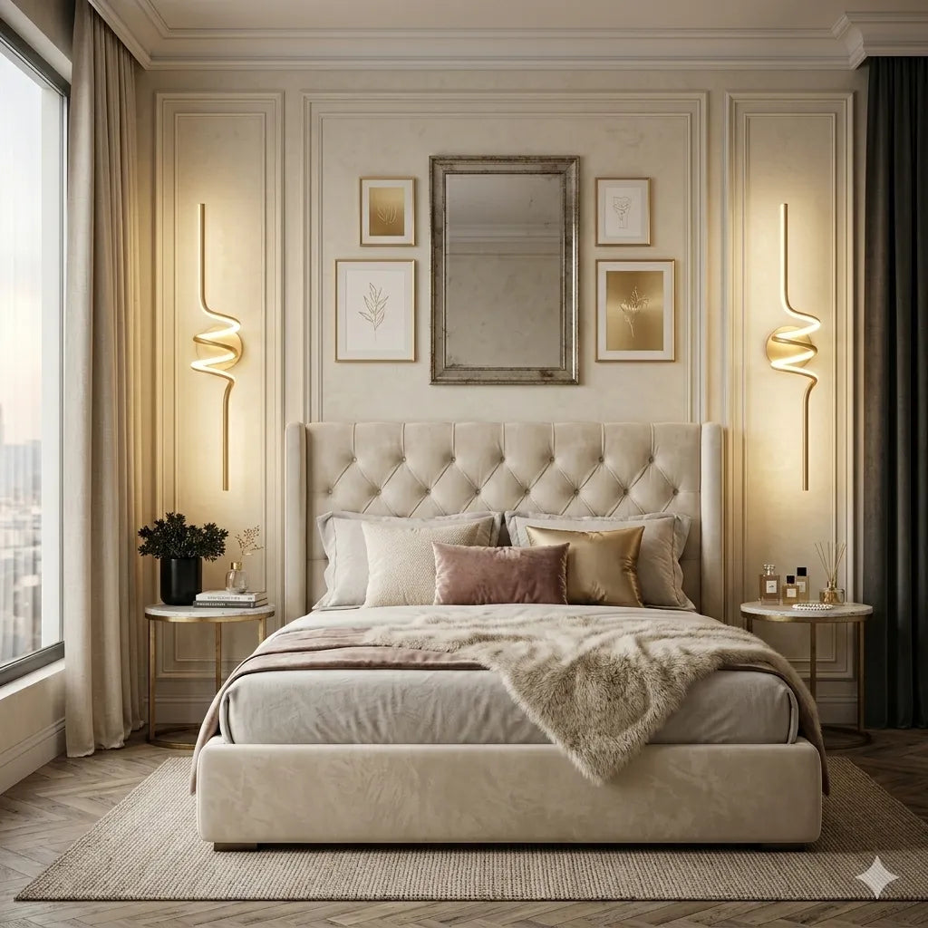 Contemporary Swirl LED Wall Luxury Light