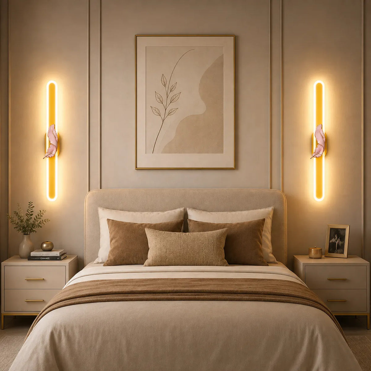 Ethereal Feather Linear LED Wall Light