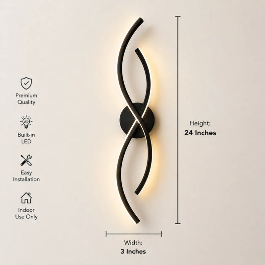 Dual-Curve LED Infinity Lamp