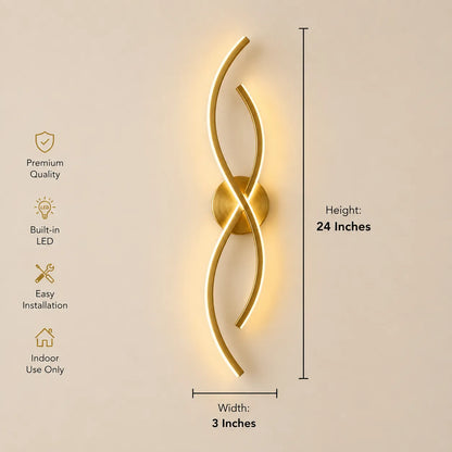 Dual-Curve LED Infinity Lamp