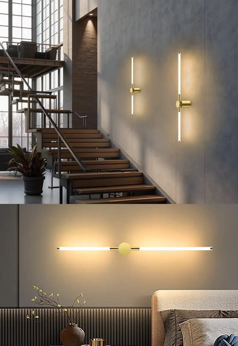 Minimalist Cylinder Linear LED Wall Lamp