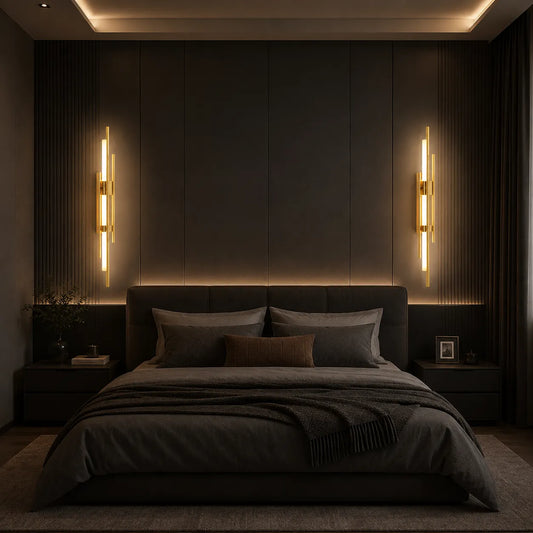 Luxury Gold Finish LED Wall Lamp