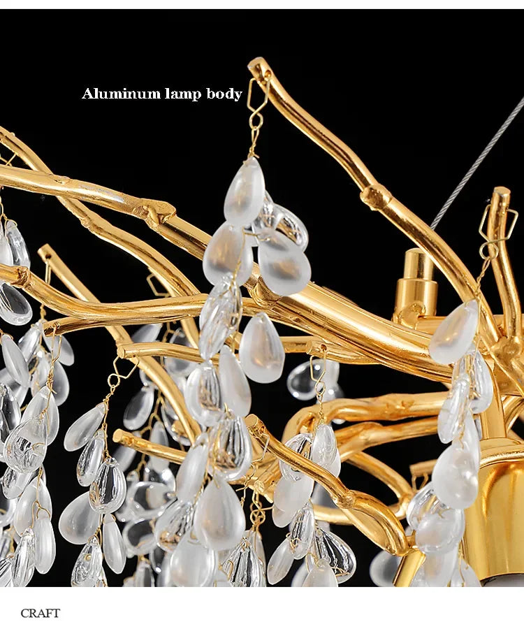Luxury Crystal Chandelier for Living and Dining Room