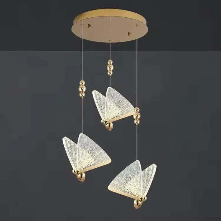 Elegant Butterfly Pendant Light (Single & 3 Head Option) - Home Lights