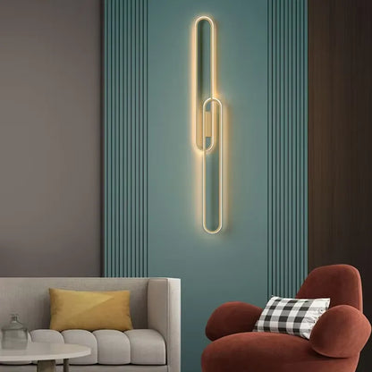 Nordic Dual-Loop Geometric LED Wall Light