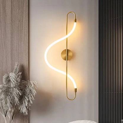 Serpentine Wave Linear LED Wall Light