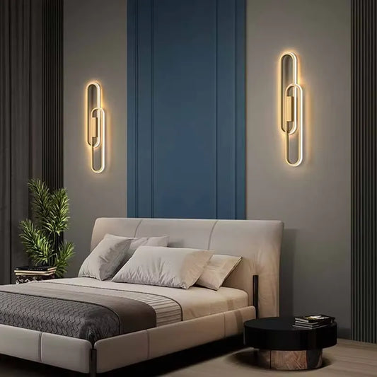 Nordic Dual-Loop Geometric LED Wall Light