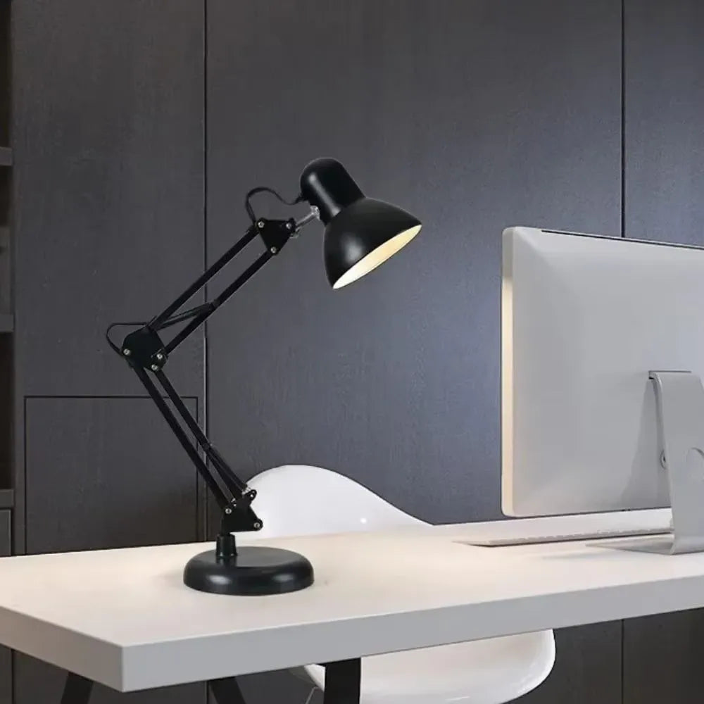 Adjustable Metal Study Desk Lamp (Bulb Not Included)