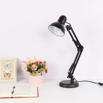 Adjustable Metal Study Desk Lamp (Bulb Not Included)