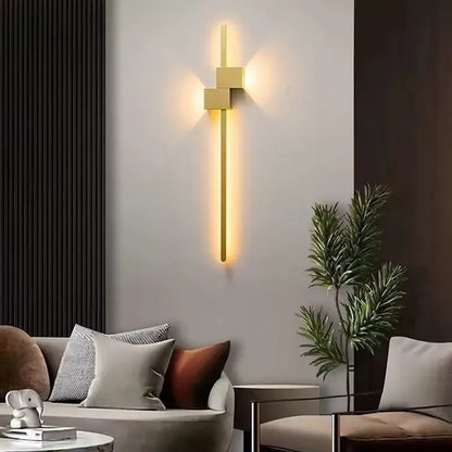 Geometric Cubist Linear LED Wall Light