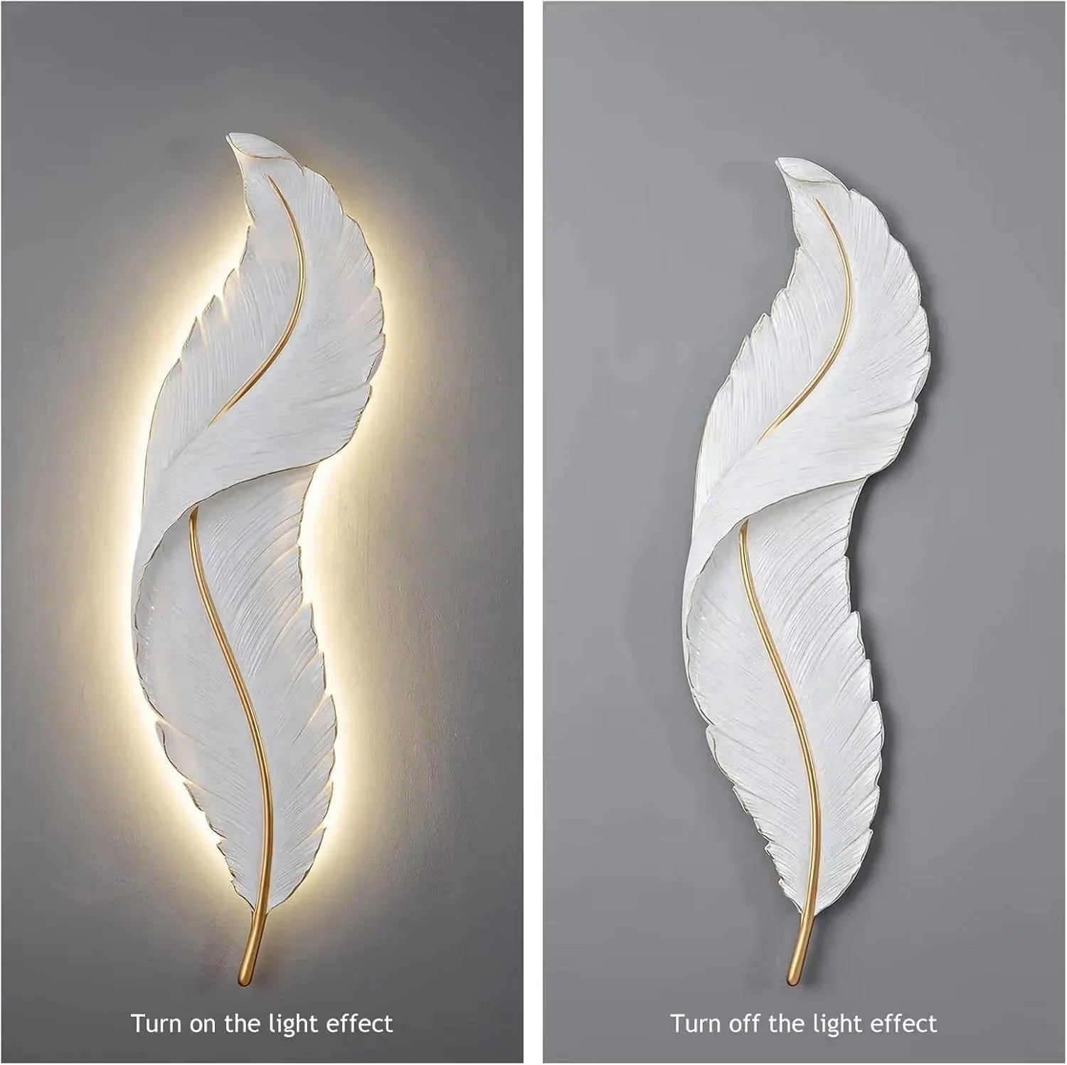 Luxury Feather Leaf Wall LED Light - Home Lights