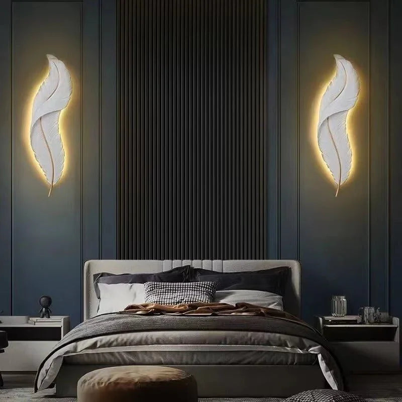 Luxury Feather Leaf Wall LED Light - Home Lights