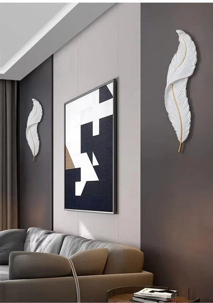 Luxury Feather Leaf Wall LED Light - Home Lights