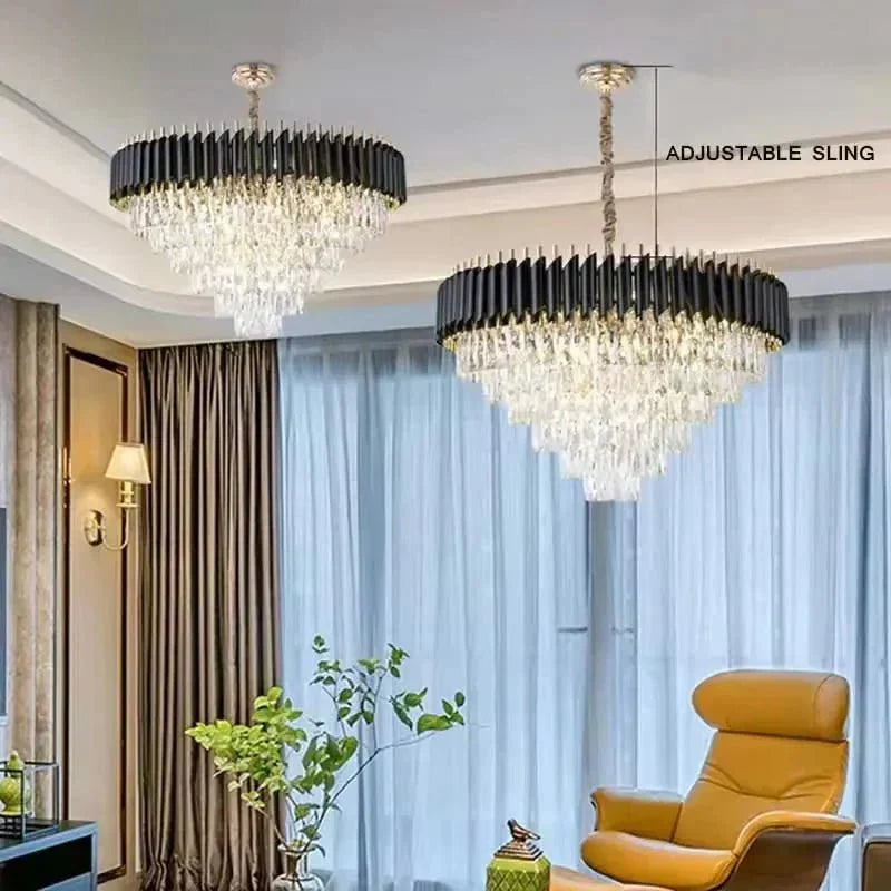 Luxury Moroccan Style Crystal Raindrop Chandelier - Home Lights