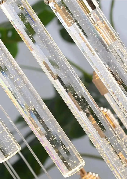 Luxury Spiral Bubble Crystal LED Chandelier - Home Lights