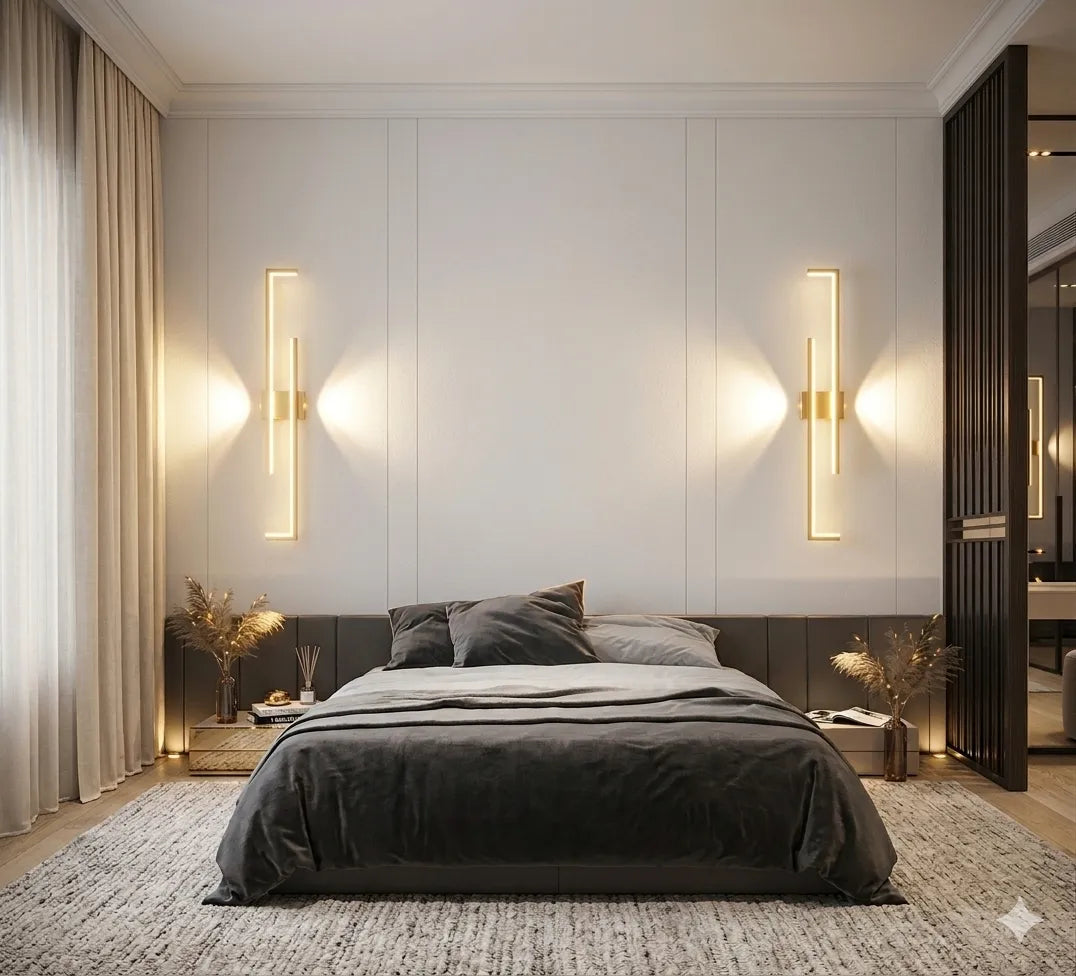 Geometric Interlocking LED Wall Light