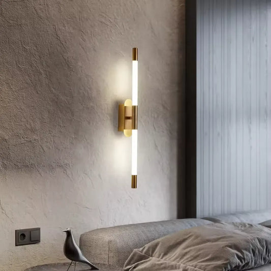 Nordic Linear LED Wall Sconce Minimalist Dual-Light