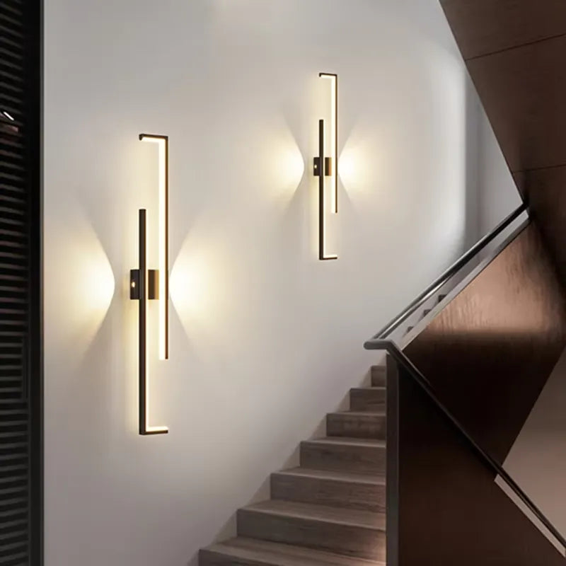 Geometric Interlocking LED Wall Light