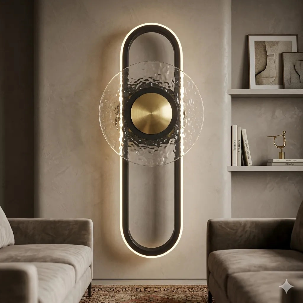 Solaris Ripple Halo LED Wall Light