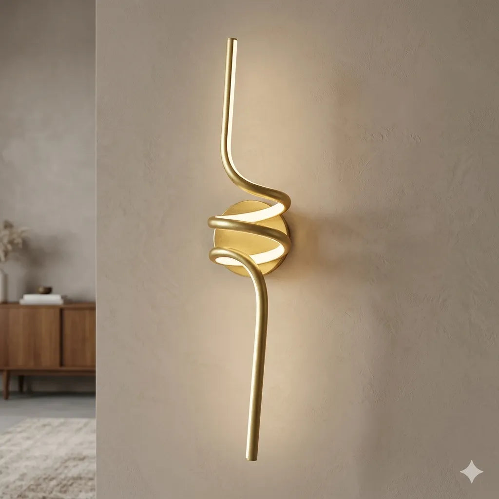 Contemporary Swirl LED Wall Luxury Light