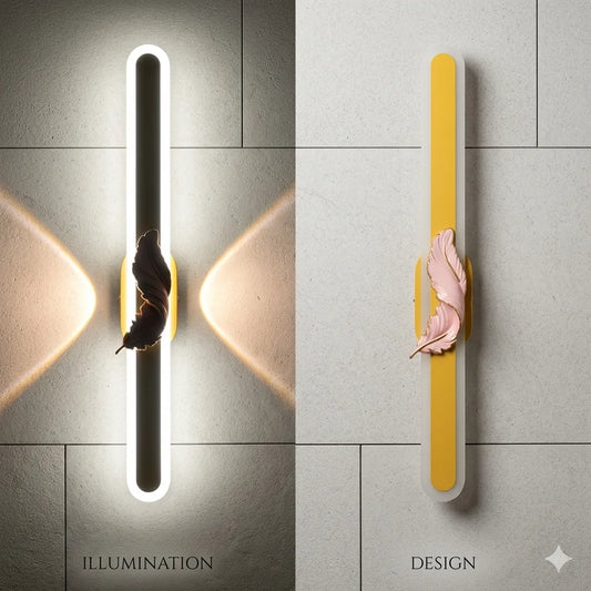 Ethereal Feather Linear LED Wall Light