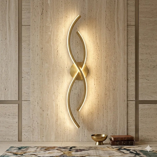 Dual-Curve LED Infinity Lamp